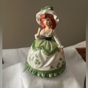 Vintage Irish Girl Musical Porcelain 1970’s era